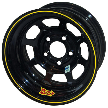 AED 52-Series 15 x 8 in Wheel - 2.000 in Backspace - 5 x 5.00 in Bolt Pattern - Black Powder Coat 52-185020LT3