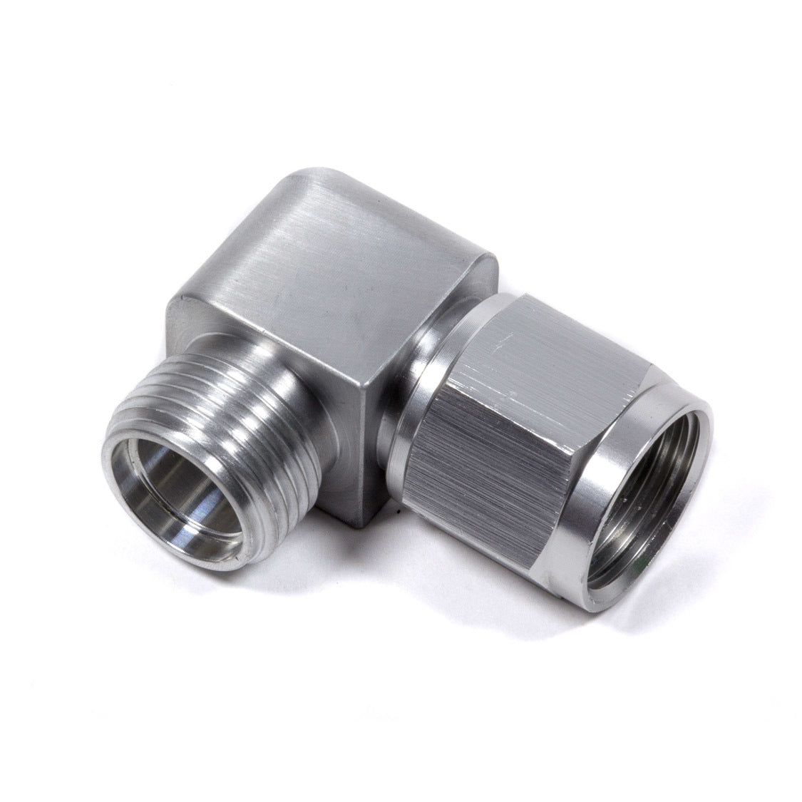 Vintage Air TiteFit Fitting Adapter 90 Degree 10 AN Female O-Ring to 10 AN Male - Steel