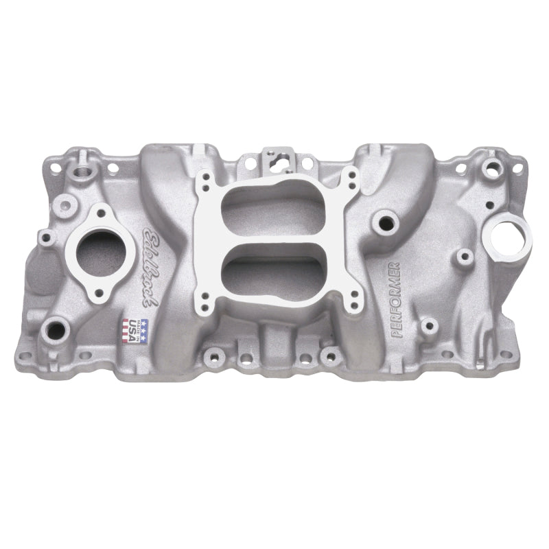 Edelbrock Performer Intake Manifold - SB Chevy - For 1987 & Later Cast Iron Cylinder Heads (Idle-5500 RPM)