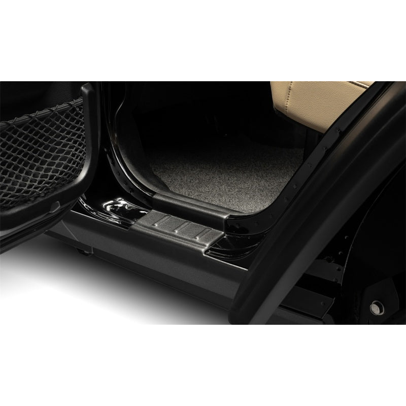 Bushwacker Trail Armor Rocker Panel Guard - Stick-On - Plastic - Black - Jeep Wrangler JL 2018-21 - (Pair)