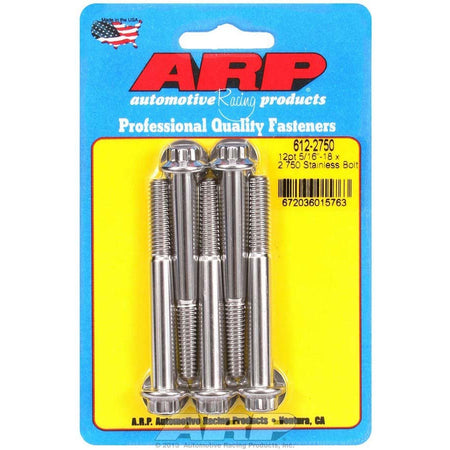 ARP Stainless Steel Bolt Kit - 12 Point (5) 5/16-18 x 2.750