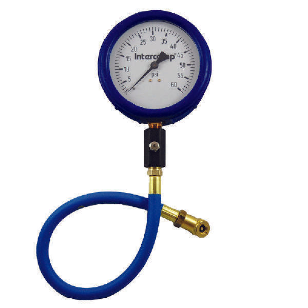 Intercomp Ultra Deluxe Air Pressure Gauge - Glow-In-The-Dark - 4" Face - 0-60 PSI