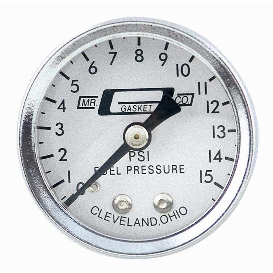 Mr. Gasket Fuel Pressure Gauge w/ 1/8" NPT Male Fitting