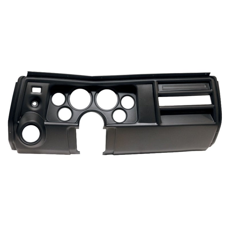 Auto Meter Direct-Fit Dash Panel - Four 2-1/16" Holes - Two 3-3/8" Holes - Plastic - Black - With Vents