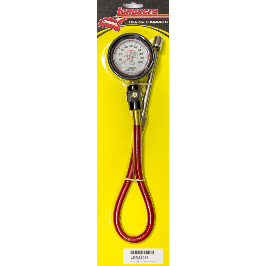 Longacre Deluxe Glow in the Dark Tire Pressure Gauge - 0-100 psi