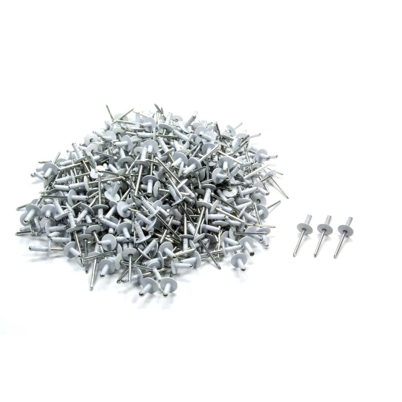 Five Star Avex Style 5/8 in Head Rivet - 5/8 in Head - 3/16 in Mandrel - 1/2 in Grip Range - White Powder Coat - Set of 500