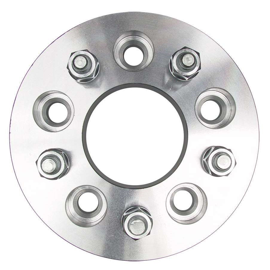 Trans-Dapt 5 x 4.75 in Bolt Pattern Wheel Spacer - 12 mm x 1.50 Stud Thread - 1-1/4 in Thick - Billet Aluminum - Pair