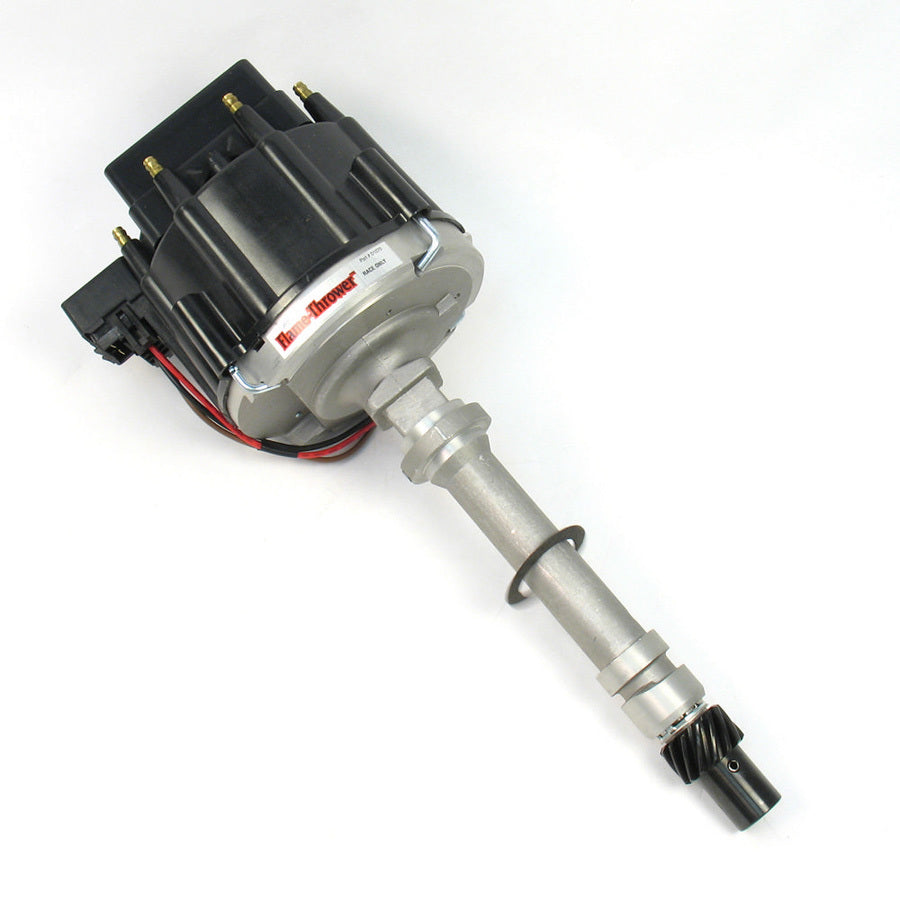 PerTronix Flame-Thrower Race HEI Distributor - Mechanical Advance - Black Cap - Chevy Big, SB