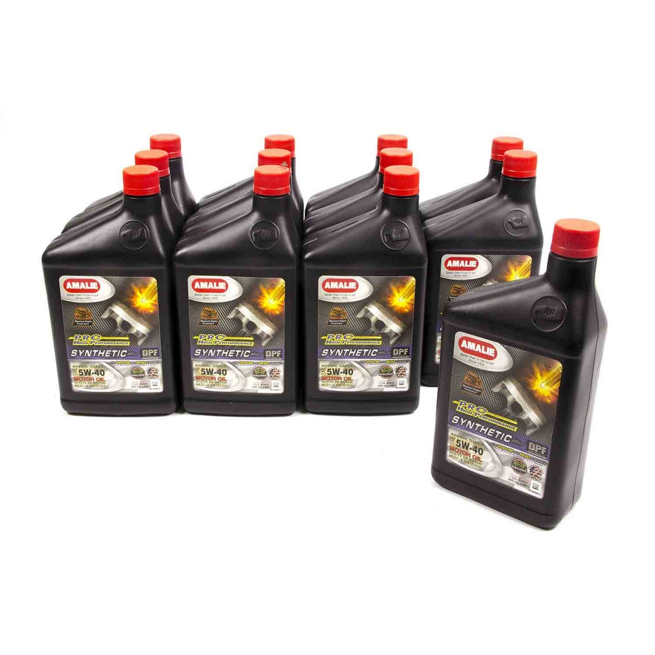 Amalie Pro High Performance Synthetic Blend Motor Oil - 5W-40 - 1 Qt. Bottle (Case of 12)