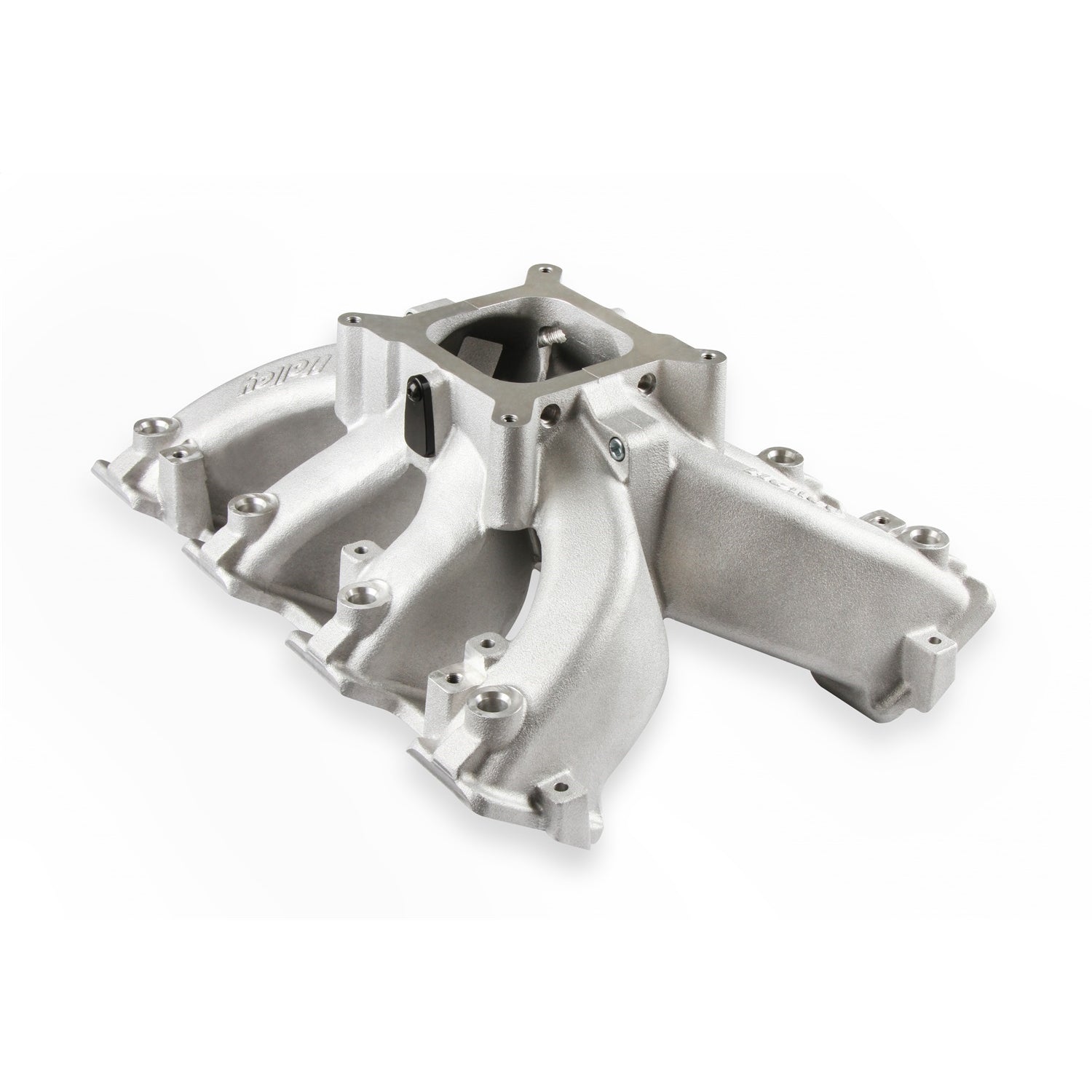 Holley Single-Plane EFI Split Design Race Intake Manifold - Square Bore - Single Plane - Aluminum - Natural - GM LS-Series