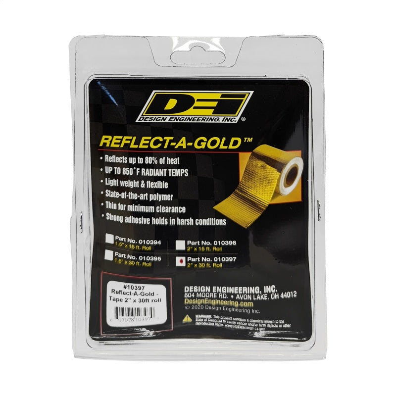 DEI Reflect-A-Gold Tape - 2" Wide - 30 ft Roll - Gold
