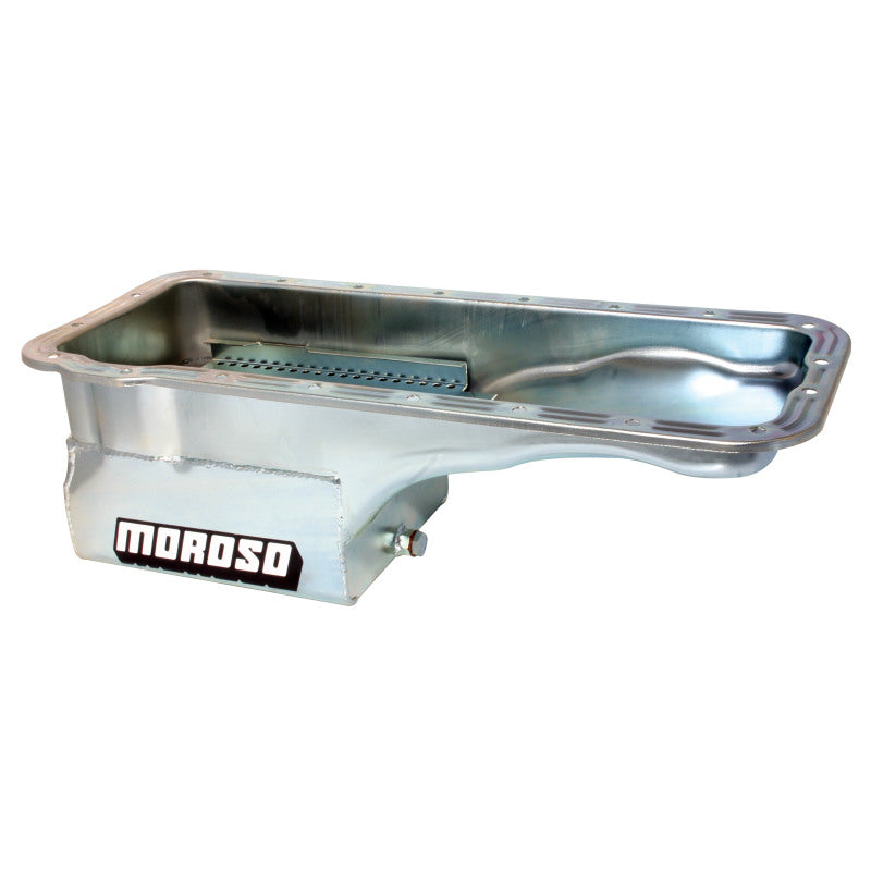Moroso Ford FE Stainless Steel Oil Pan - 7 Qt. Front Sump