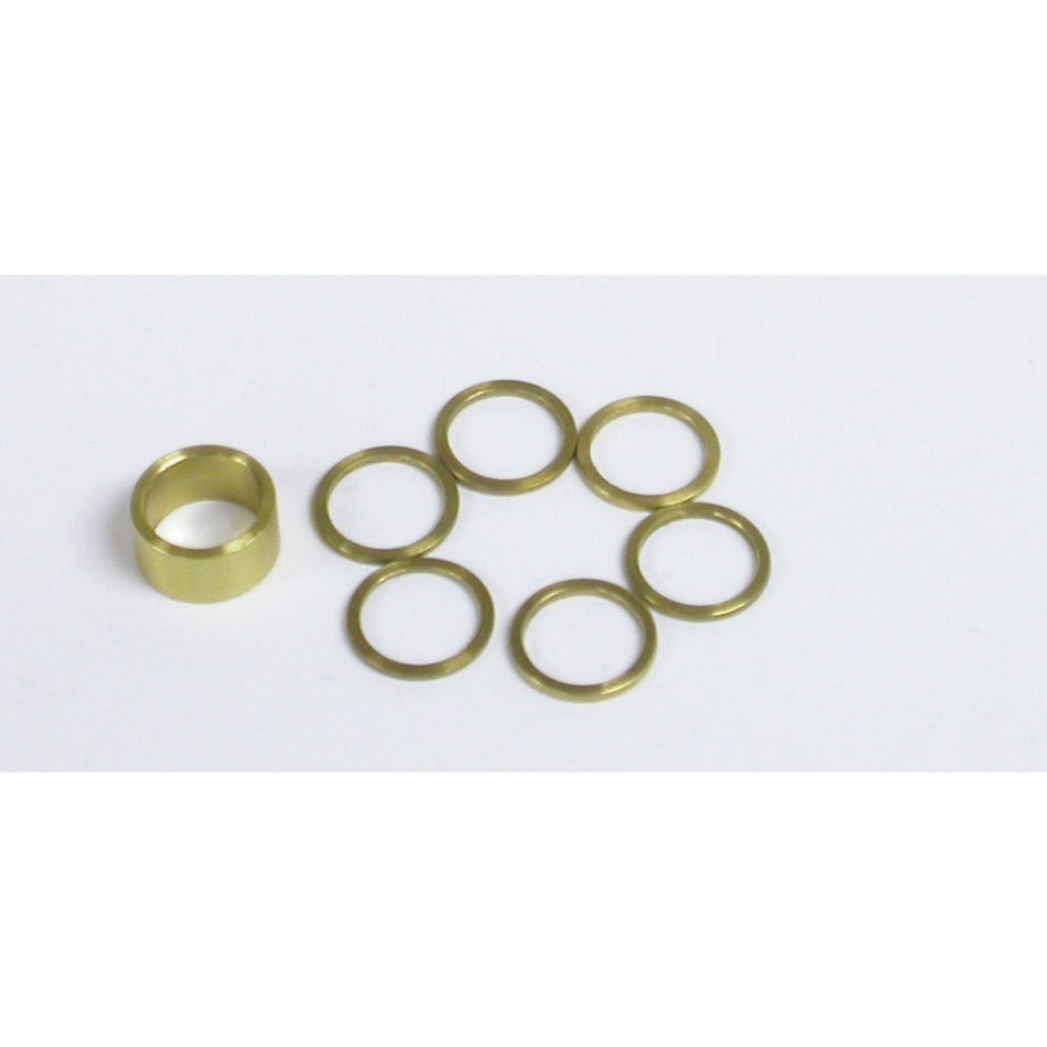 Kinsler Fuel Injection One 0.183" Shim Bypass Shim Kit Six 0.030" Shims Brass Natural - Kinsler Hi-Speed Bypass