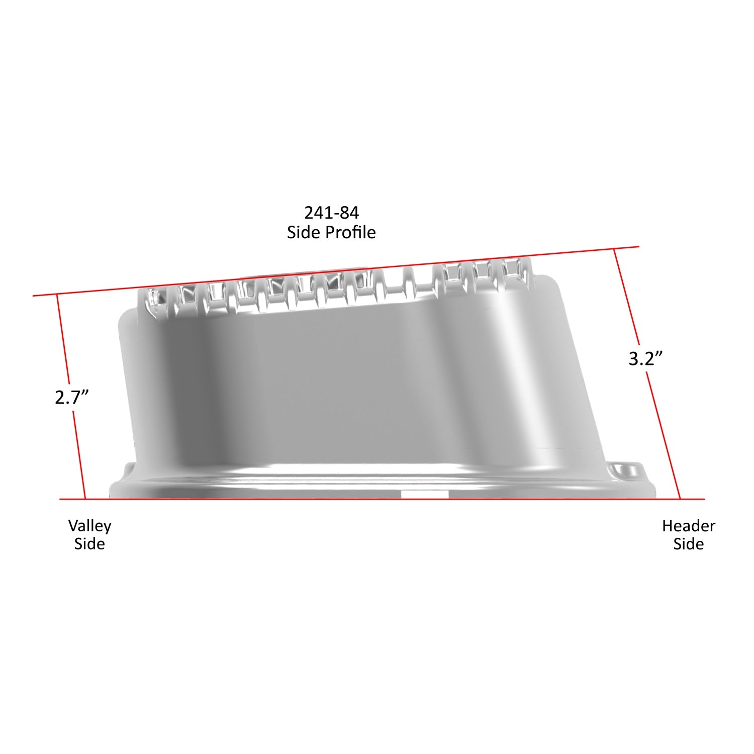 Holley M/T Short Valve Cover - M/T Logo - Polished Aluminum - Big Block Chevy - Pair