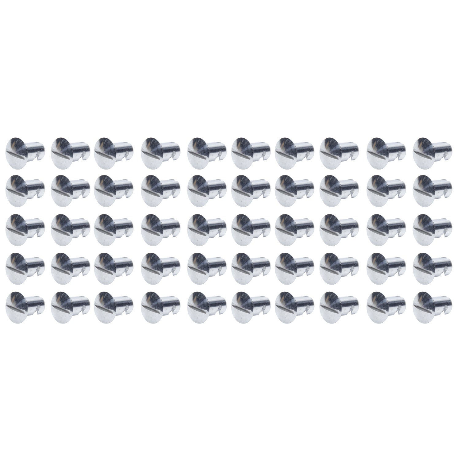 Ti22 Oval Head Dzus Buttons .500 Long - Pack of 50