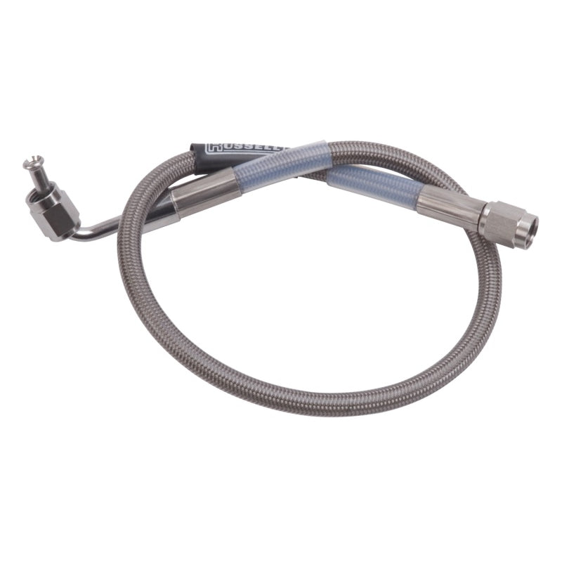 Russell 15" DOT Endura Brake Hose #3 90° to #3 Straight