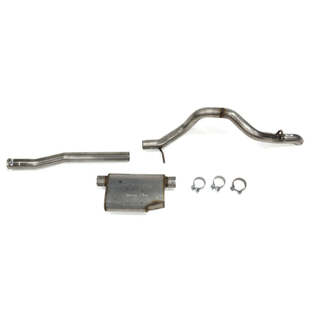 Pypes High Ground Clearance Single Exhaust System - Cat-Back - 2-1/2 in Tailpipe - Jeep Wrangler JL 2018-20 SJJ25S