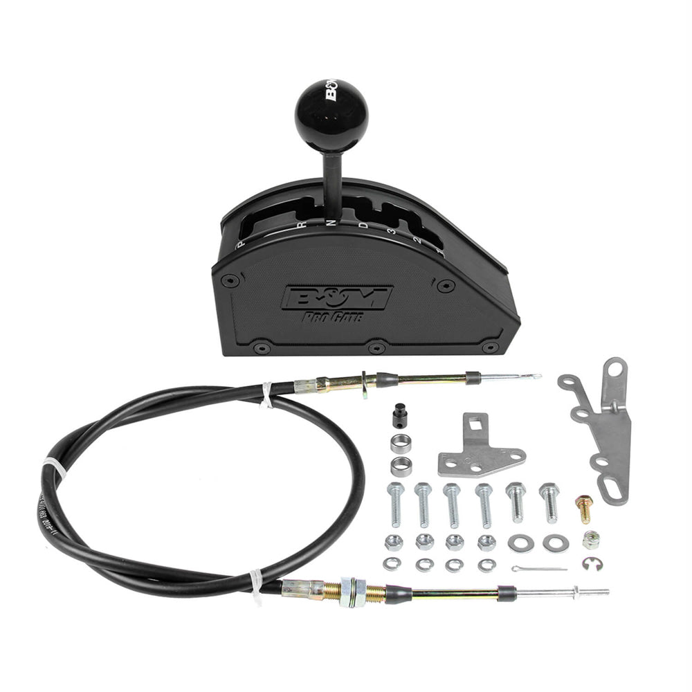 B&M Pro Gate Shifter - Automatic - Floor Mount - Cable/Hardware Included - GM 4 Speed