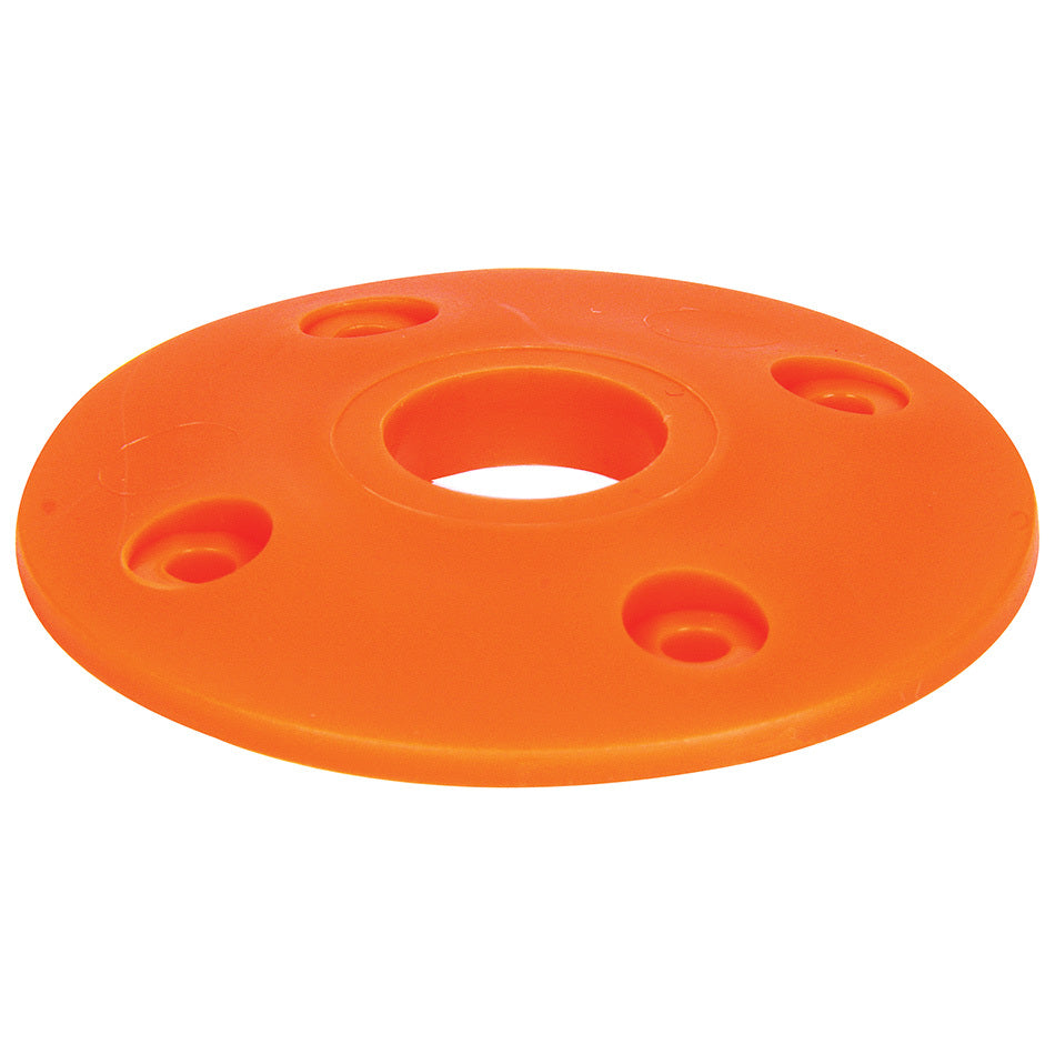 Allstar Performance Scuff Plate - 2" OD - 1/2" ID - Plastic - Neon Orange (Set of 4)