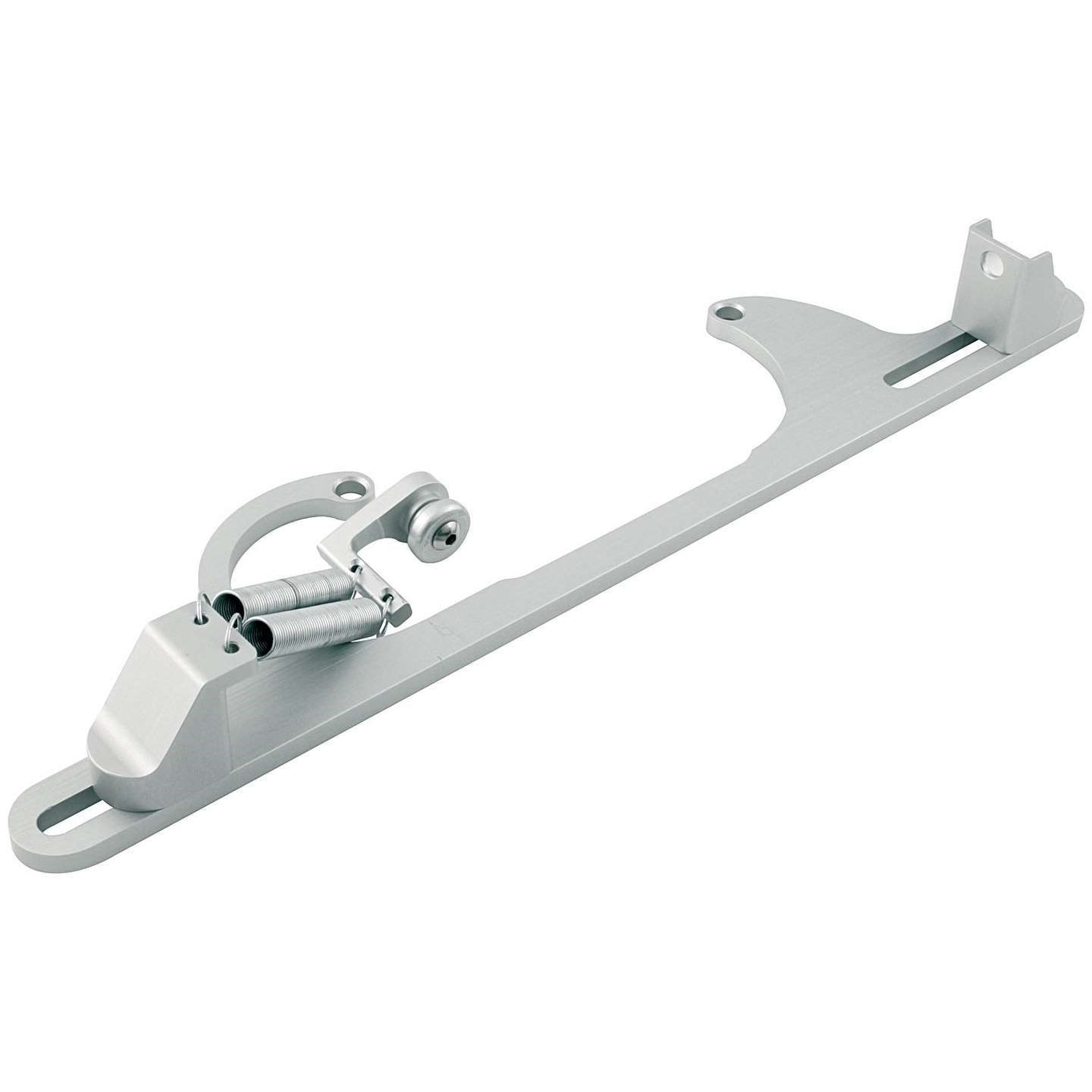 Allstar Performance Throttle Bracket With Spring 4150/Edelbrock, Lokar Silver