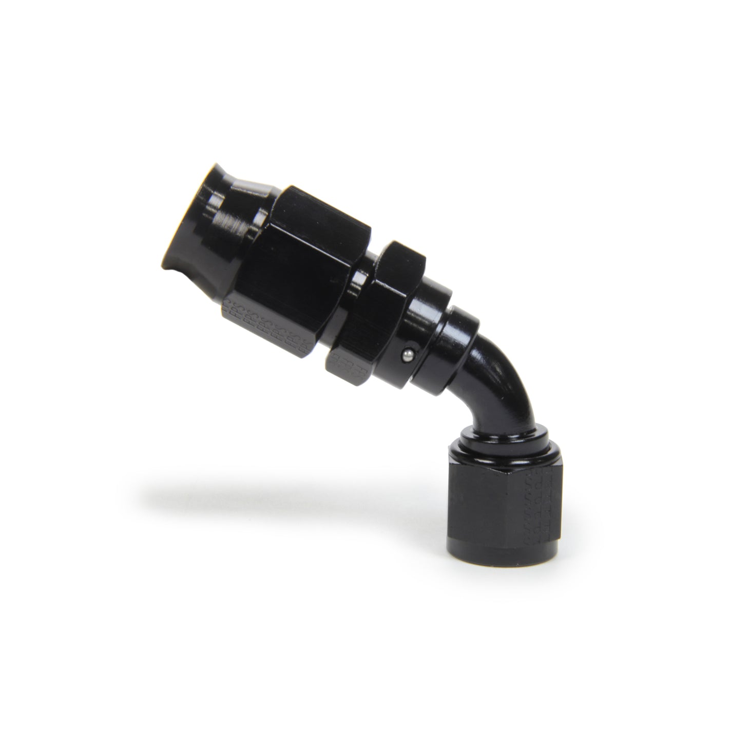 Fragola Race-Rite 60° Hose End - PTFE Hose - 8 AN Hose to 8 AN Female - Swivel - Aluminum - Black