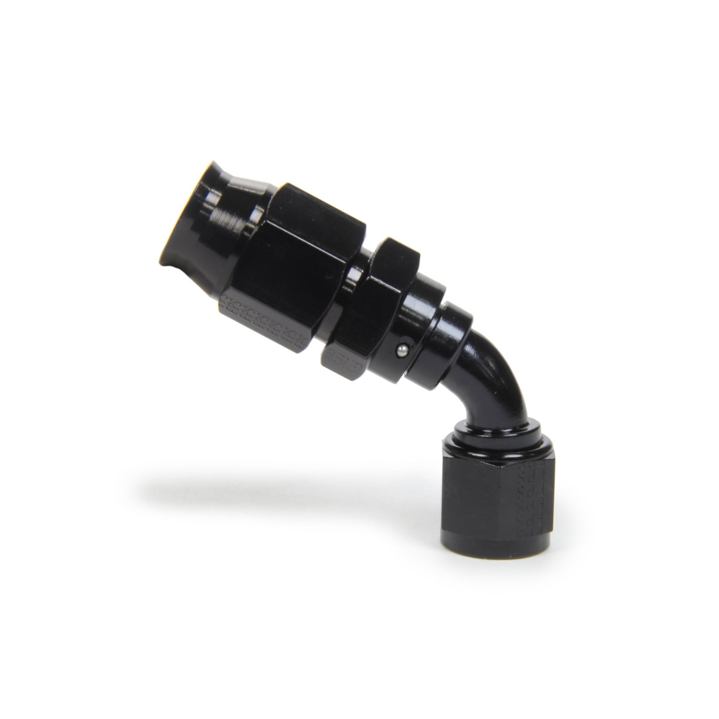 Fragola Race-Rite 60° Hose End - PTFE Hose - 8 AN Hose to 8 AN Female - Swivel - Aluminum - Black