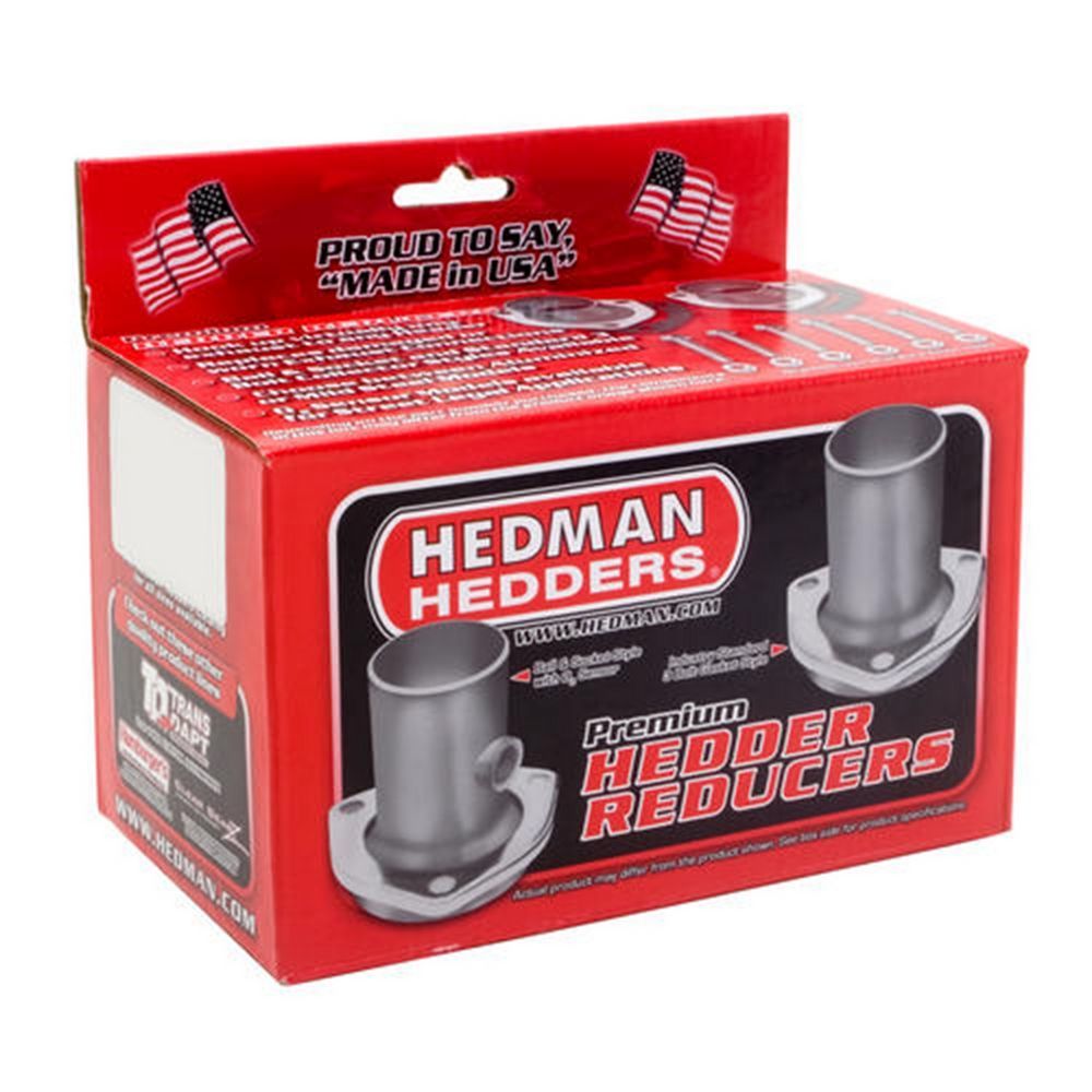 Hedman Hedders Collector Reducer - 3 in Inlet to 2-1/2 in OD Outlet - 3-Bolt Ball and Socket Flange - Pair 21112