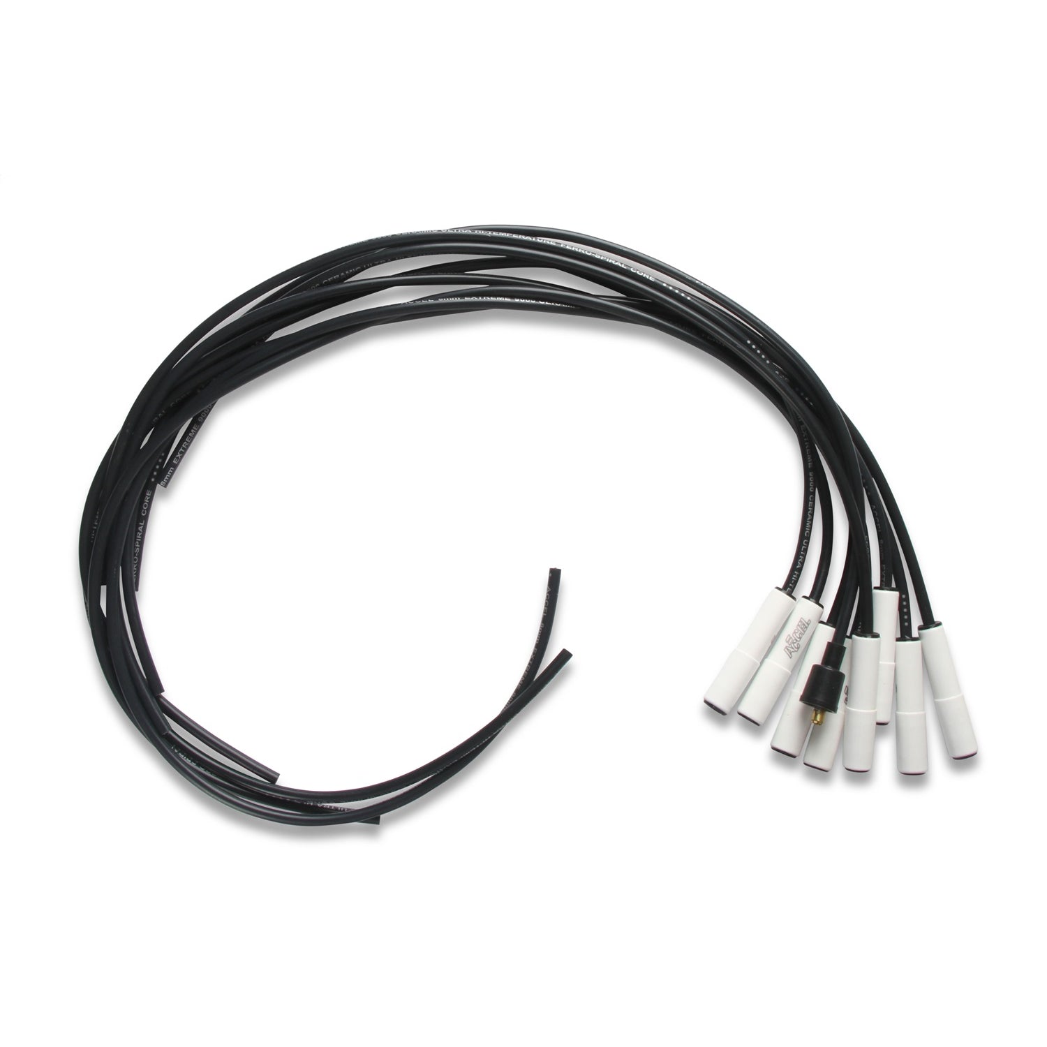 ACCEL Extreme 9000 Ceramic Spiral Core 8 mm Spark Plug Wire Set - Black