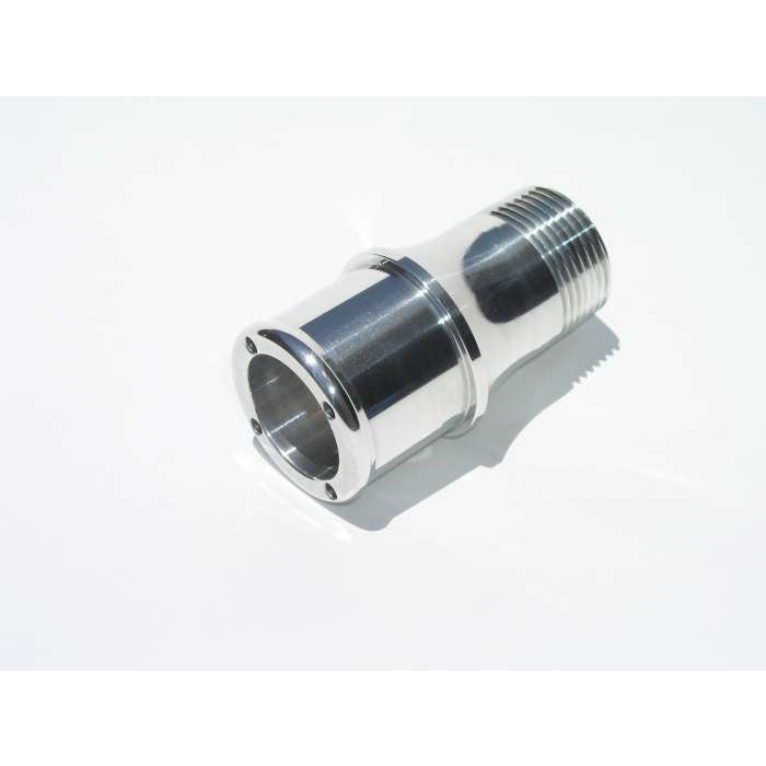 Meziere 1.50" Hose Water Pump Fitting Polished