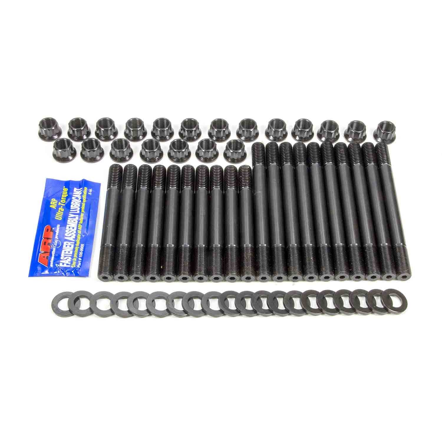 ARP Cylinder Head Stud Kit - 12 Point Nuts - Chromoly - Black Oxide - Big Block Ford 255-4301