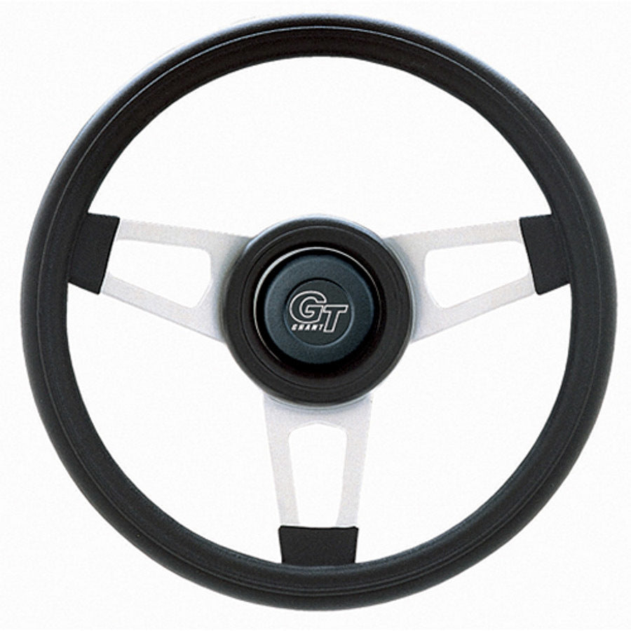 Grant Challenger Steering Wheel - 13 3/4" - Black / White