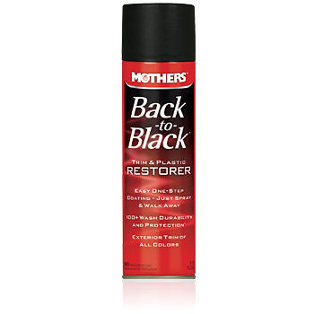 Mothers Polishes-Waxes-Cleaners Back To Black Exterior Protectant 10 oz Aerosol