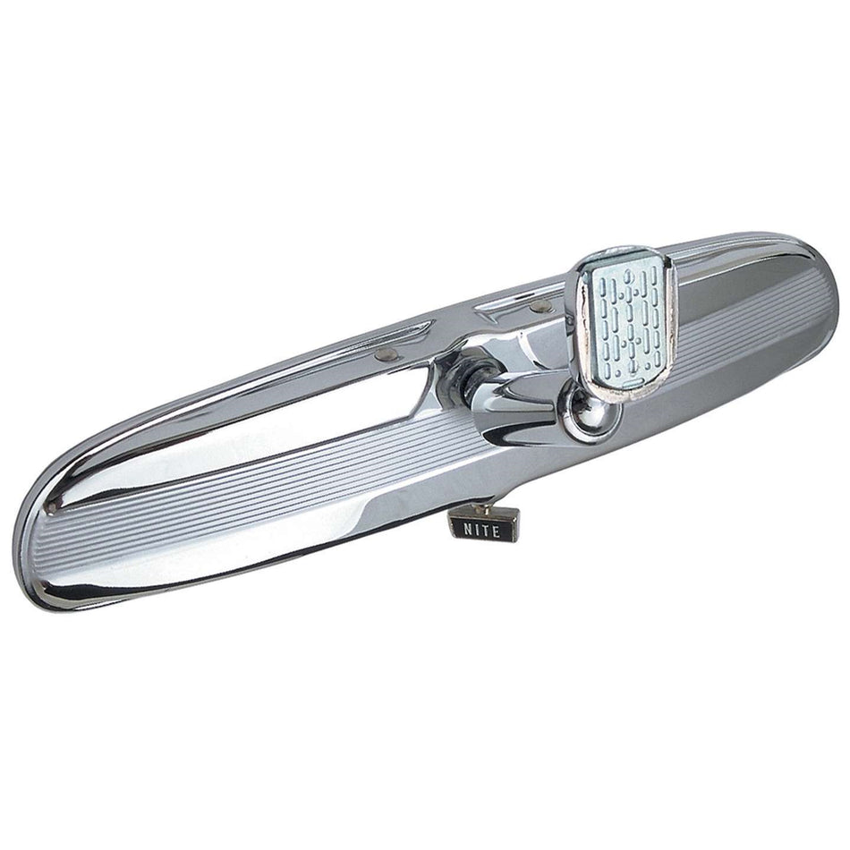 Trans-Dapt Rear View Mirror - Oval - 9-3/4" Wide - Day/Night Lever - Plastic - Chrome