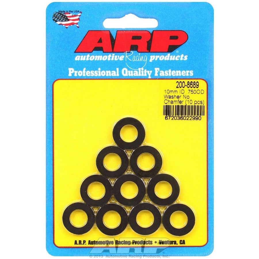 ARP Black Washers - 10mm ID x 3/4 OD (10)