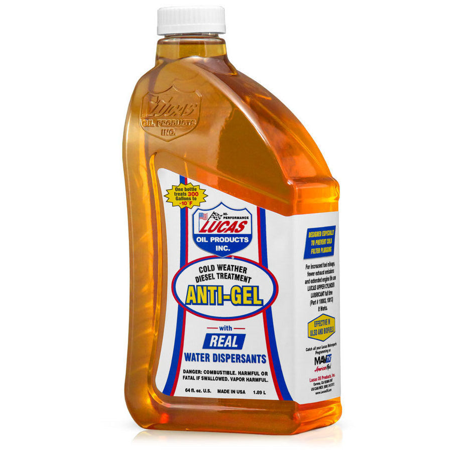 Lucas Oil Products Cold Weather Fuel Additive Anti-Gel 1/2 gal Diesel - Each