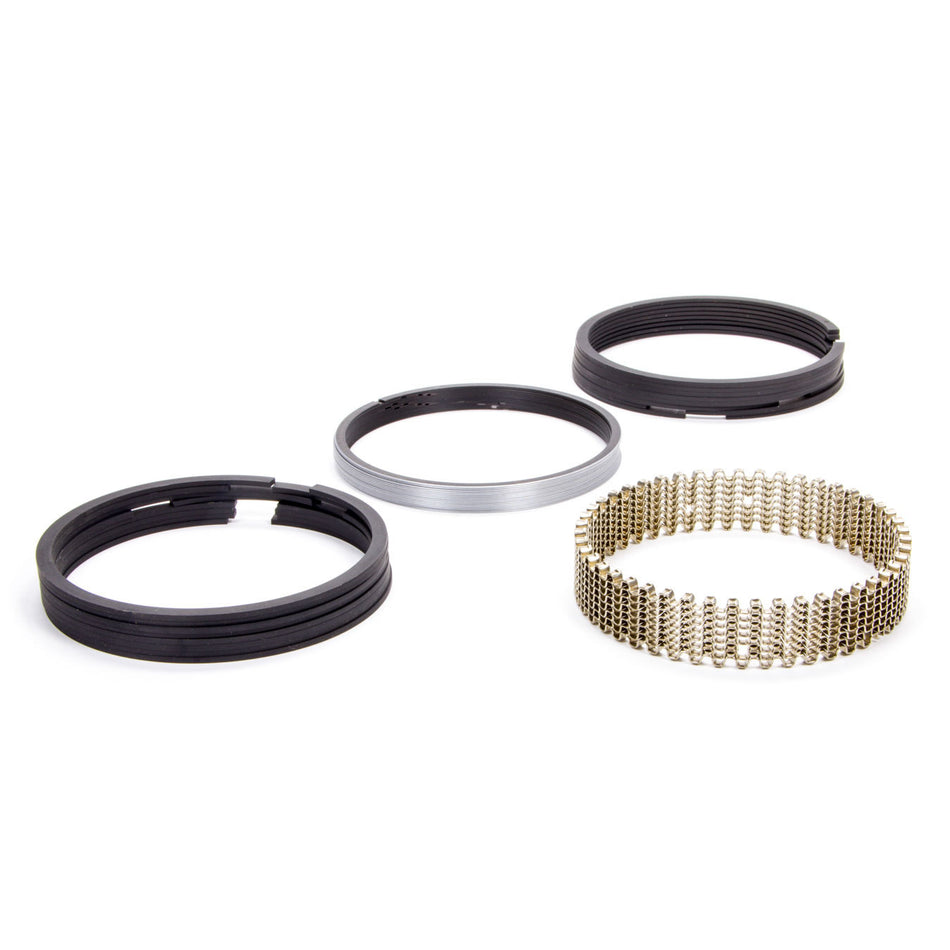 Hastings 4.165" Bore Piston Rings 5/64 x 5/64 x 3/16" Thick Standard Tension Iron - 8 Cylinder