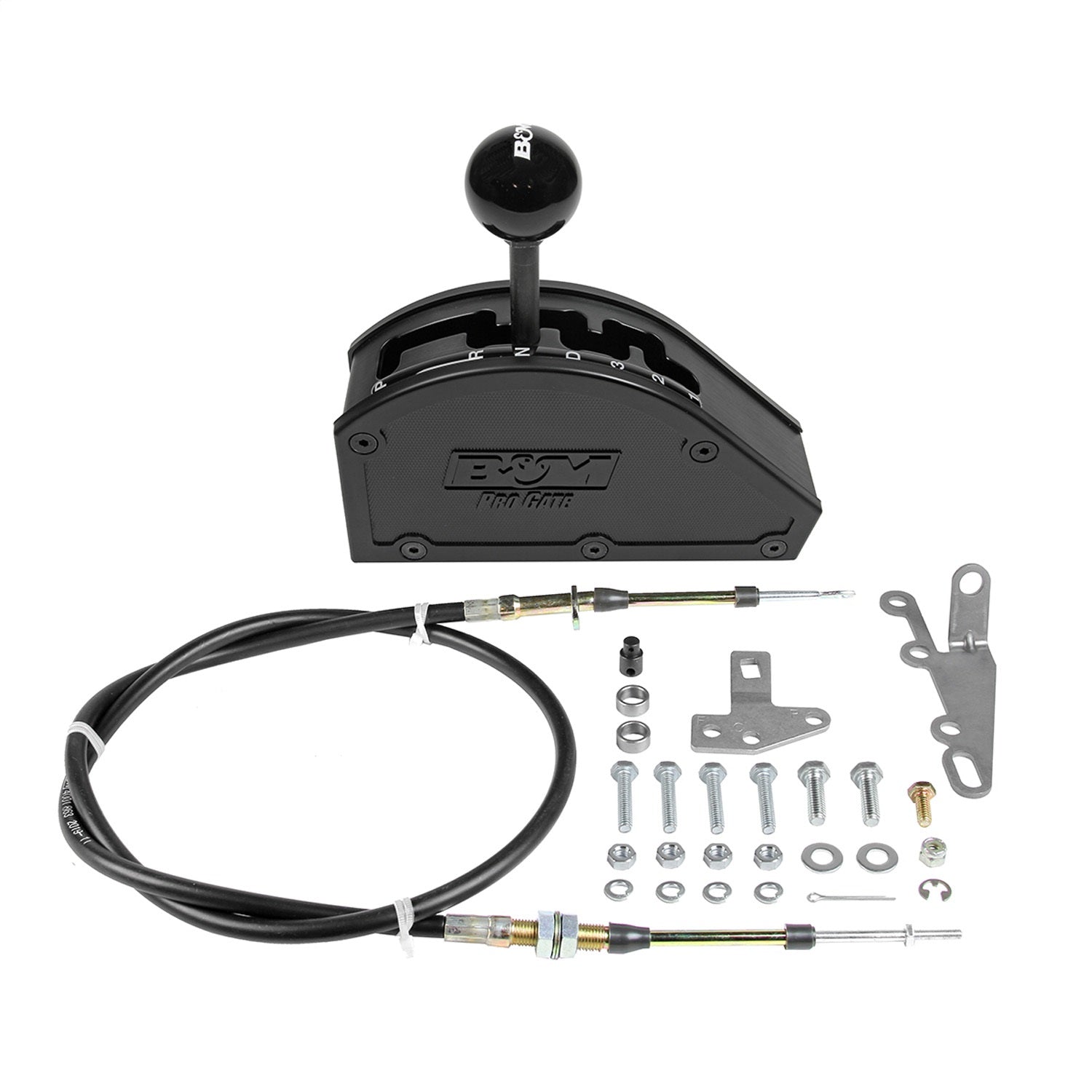 B&M Pro Gate Shifter - Automatic - Floor Mount - Cable/Hardware Included - GM 4 Speed