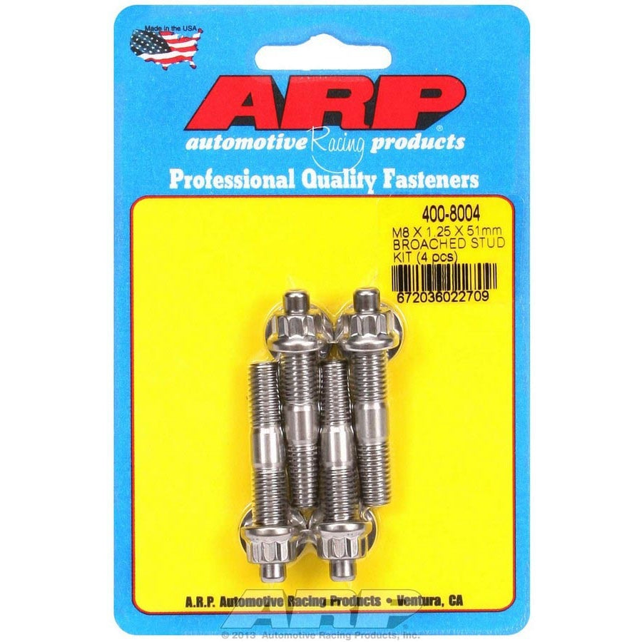 ARP Stainless Steel Stud Kit - (4) M8 x 1.25" x 51mm