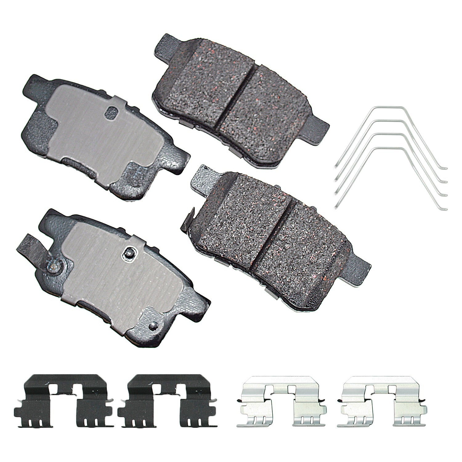 Akebono Brakes ProACT Rear Brake Pads - Acura TSX 2009-14/Honda Accord 2008-17 (Set of 4)