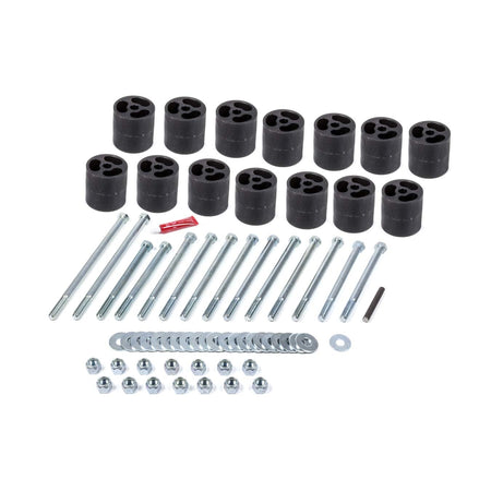 Performance Accessories Body Lift Kit - 3 in Lift - Nylon - Black - Gas - Fleetside - GM Fullsize Truck 1973-87