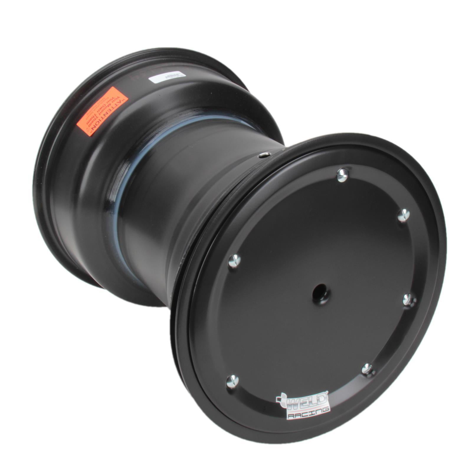 Weld Magnum Sprint Spline Wheel - 15" x 17" - All Black - 42 Spline - 8" Back Spacing - Outer Bead-Loc w/ Cover