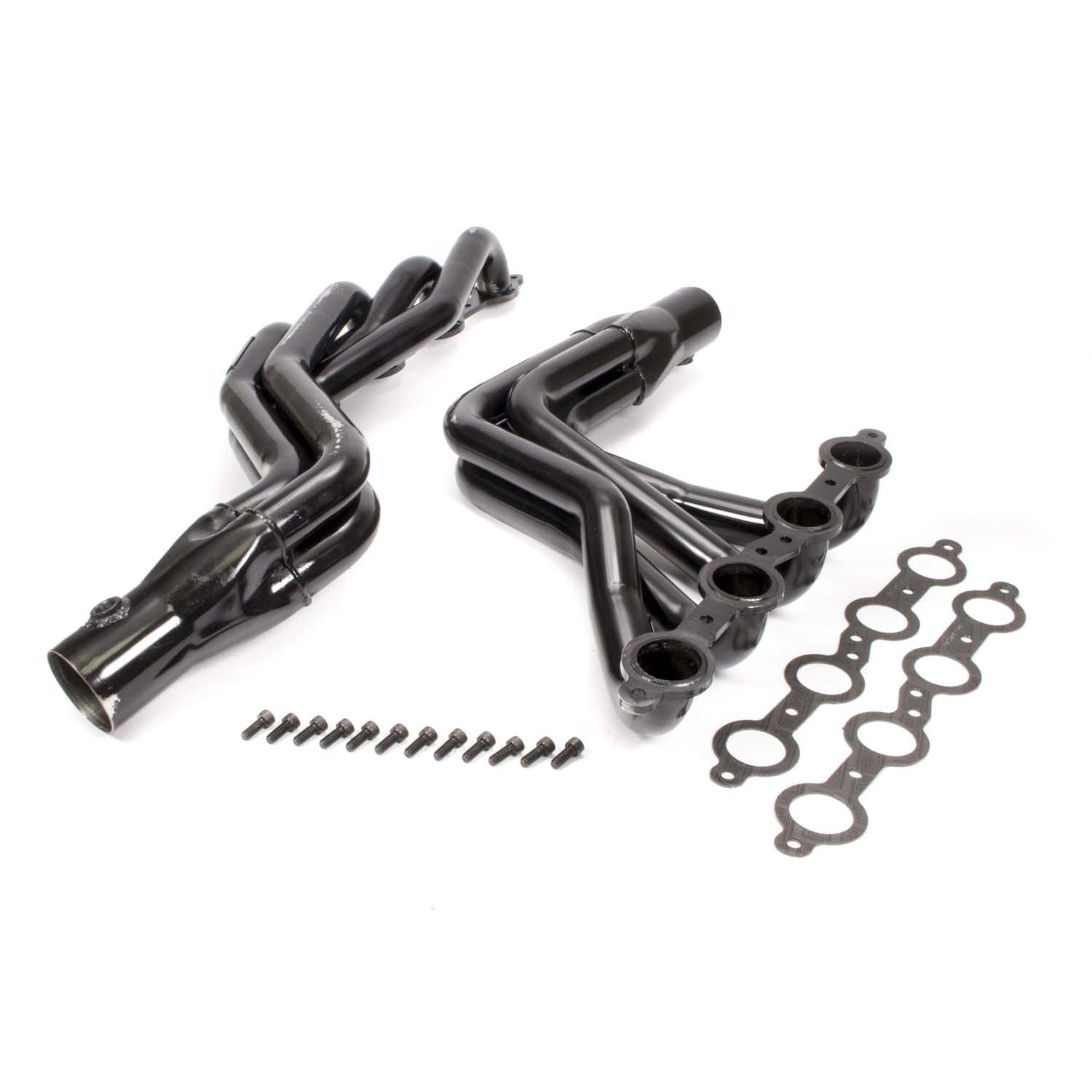 Schoenfeld Headers Truck Headers 1-3/4" Primary 3" Collector Steel - Black Paint