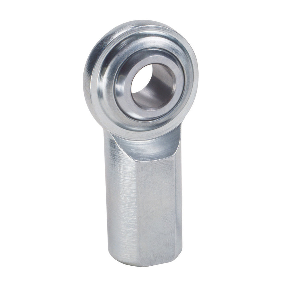 QA1 CF Series Rod End - 5/16" Bore - 5/16-24" LH Female Thread - Steel - Zinc Oxide