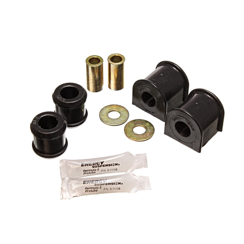 Energy Suspension Hyper-Flex Sway Bar Bushing Rear 19 mm Bar Steel/Polyurethane - Zinc Oxide/Black