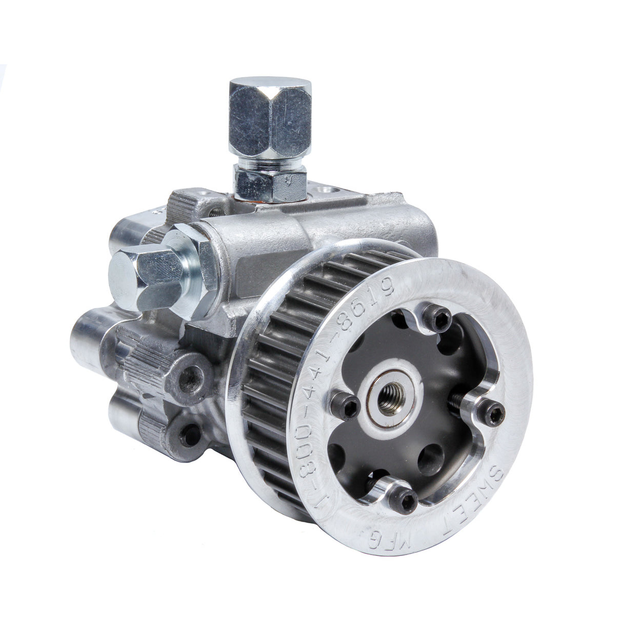 Sweet Manufacturing Power Steering Pump w/ Fuel Pump Drive 33t HTD