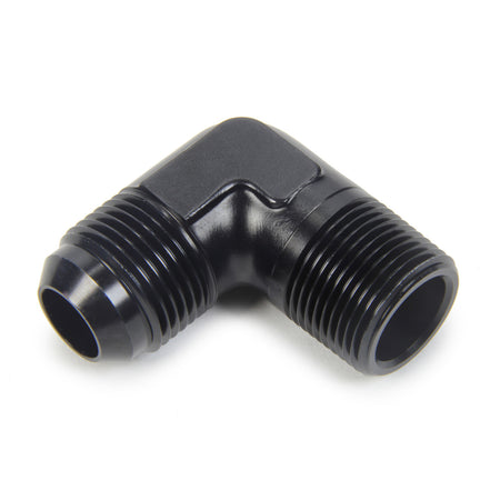 Triple X Race Co. Adapter Fitting 90 Degree 12 AN Male to 3/4" NPT Male Aluminum - Black Anodize