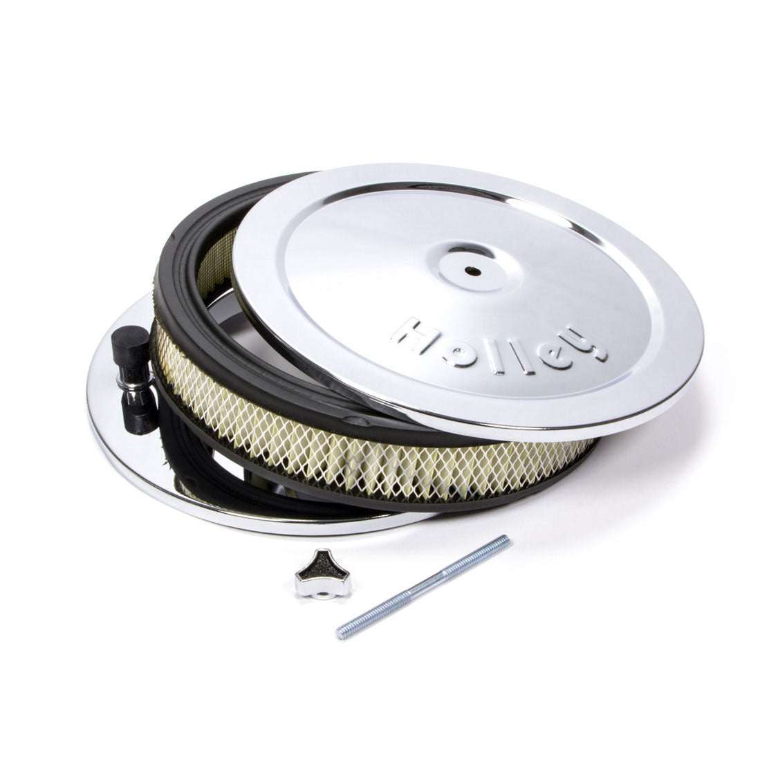 Holley Chrome Round Air Cleaner - 10"