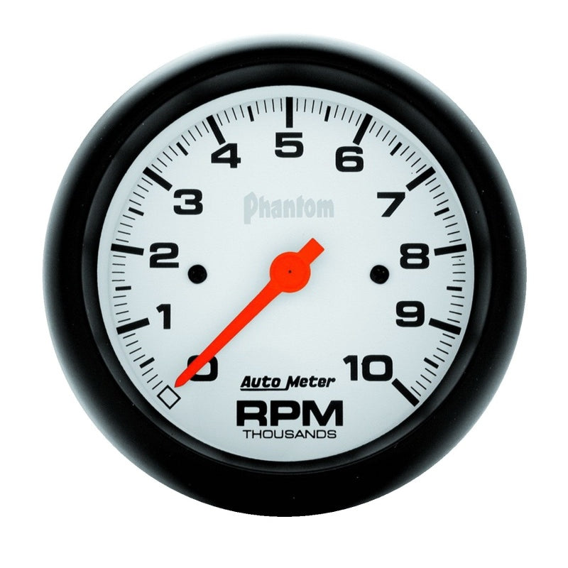 Auto Meter 3-3/8" Phantom In-Dash Single Range Tachometer - 10000 RPM