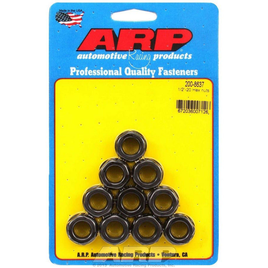 ARP Replacement Nuts - 1/2"-20 Thread, 3/4" Hex Socket Size - (10 Pack)