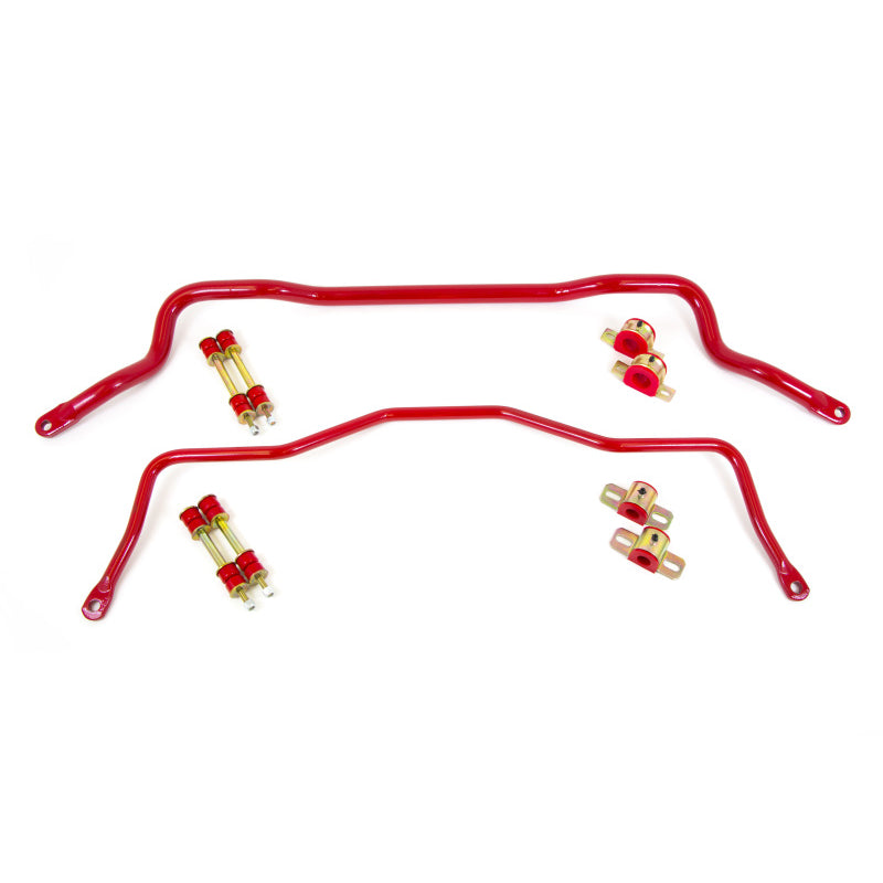 UMI Performance 1993-2002 GM F-Body Front and Rear Sway Bar Kit - Tubular - Red